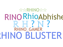 Smeknamn - Rhino