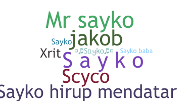 Smeknamn - sayko