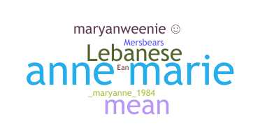 Smeknamn - Maryanne