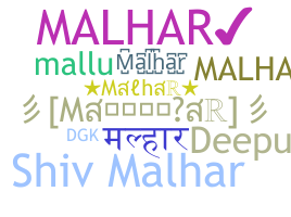 Smeknamn - Malhar