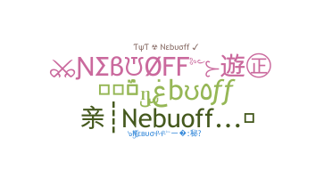 Smeknamn - Nebuoff
