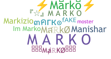 Smeknamn - Marko