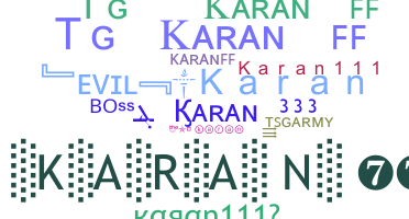 Smeknamn - Karan111