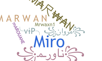 Smeknamn - Marwan