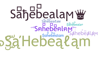 Smeknamn - Sahebealam