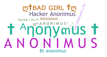 Smeknamn - Anonimus