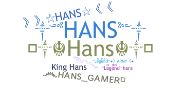 Smeknamn - Hans
