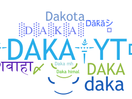 Smeknamn - Daka