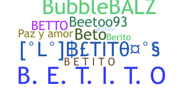 Smeknamn - Betito