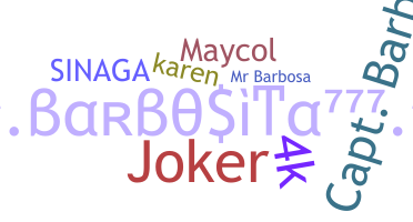 Smeknamn - Barbosa