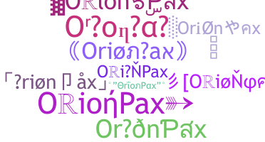 Smeknamn - OrionPax