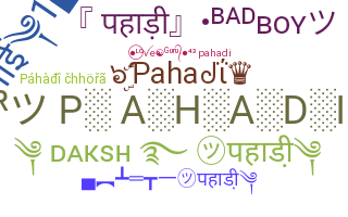 Smeknamn - Pahadi