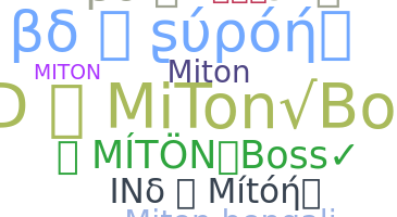Smeknamn - MiTon