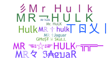 Smeknamn - MrHulk