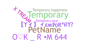 Smeknamn - temporary
