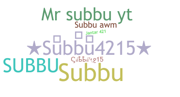 Smeknamn - Subbu4215