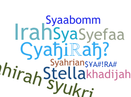 Smeknamn - Syahirah