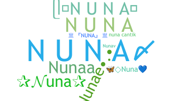 Smeknamn - Nuna