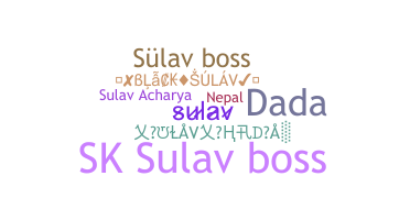 Smeknamn - Sulav