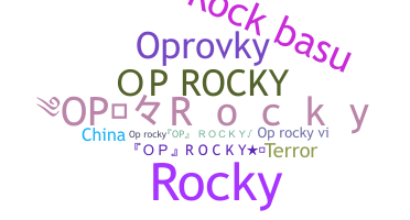 Smeknamn - OpRocky