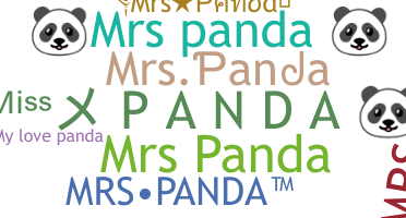 Smeknamn - MrsPanda