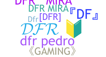 Smeknamn - DFR