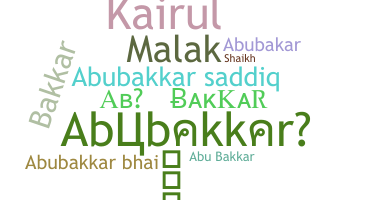 Smeknamn - Abubakkar