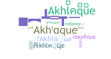Smeknamn - Akhlaque