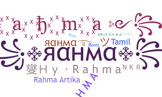 Smeknamn - Rahma