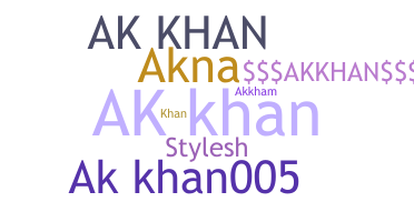 Smeknamn - Akkhan