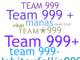 Smeknamn - Team999