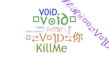 Smeknamn - void