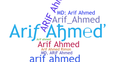 Smeknamn - Arifahmed
