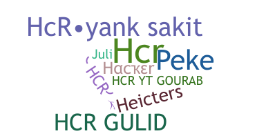 Smeknamn - HCR