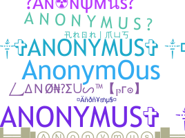 Smeknamn - Anonymus