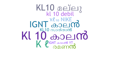 Smeknamn - KL10