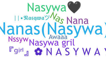 Smeknamn - Nasywa