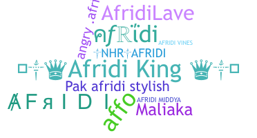 Smeknamn - Afridi