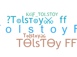 Smeknamn - Tolstoy