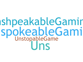 Smeknamn - UnspeakableGaming
