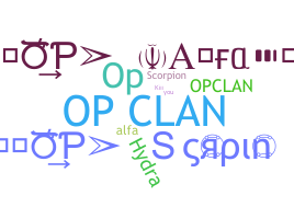 Smeknamn - OpClan