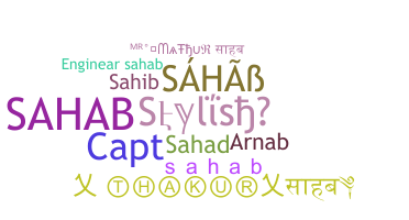 Smeknamn - Sahab