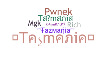 Smeknamn - Tazmania