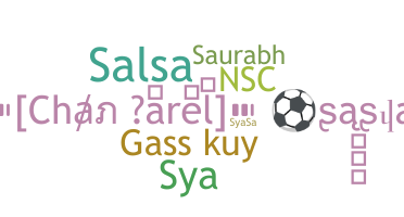 Smeknamn - Sasya