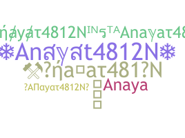 Smeknamn - Anayat4812N