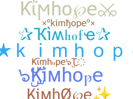 Smeknamn - kimhope