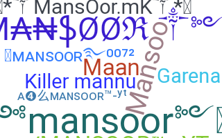 Smeknamn - Mansoor