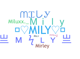 Smeknamn - Mily