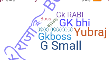 Smeknamn - GkBoss