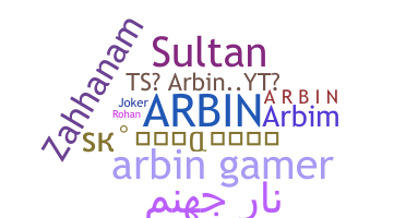 Smeknamn - Arbin